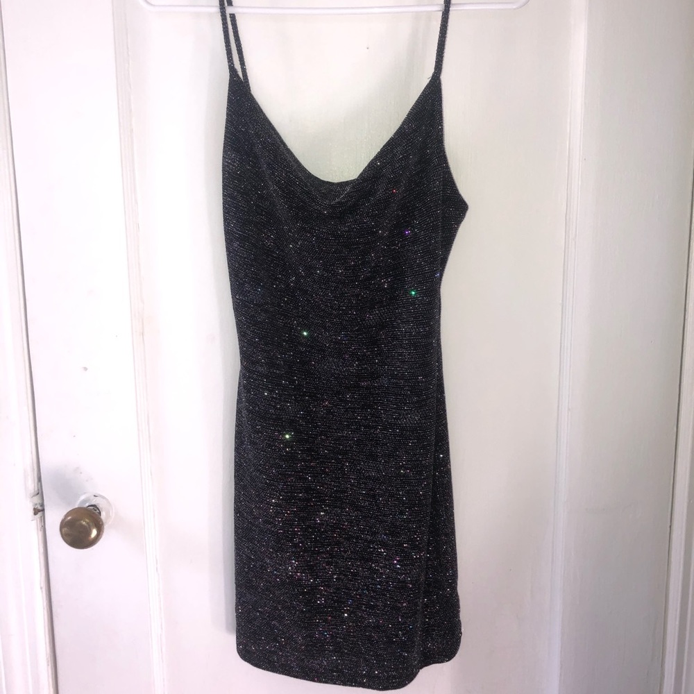 Forever 21 Sparkly Black Dress